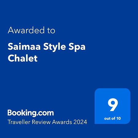 Saimaa Style Spa Chalet Imatra Ngoại thất bức ảnh